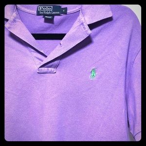 Purple polo short sleeve
